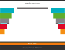 Tablet Screenshot of grazydaysranch.com